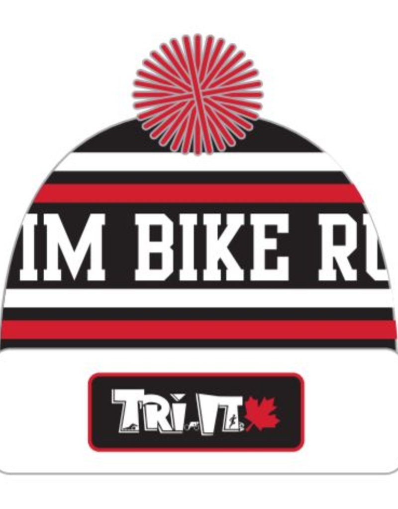 Boco Swim Bike Run Pom Pom Toque