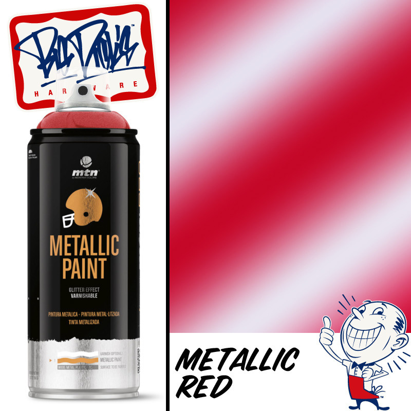 MTN PRO Metallic Spray Paint - Red