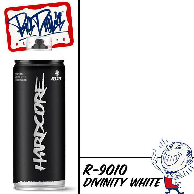 MTN Hardcore Spray Paint - White R-9010