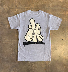 Dissizit Tee - LA Hands 1 Stroke - Heather Grey