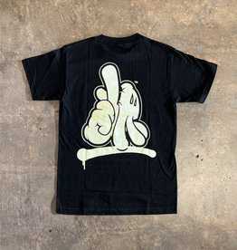 Dissizit Tee - LA Hands 1 Stroke - Black