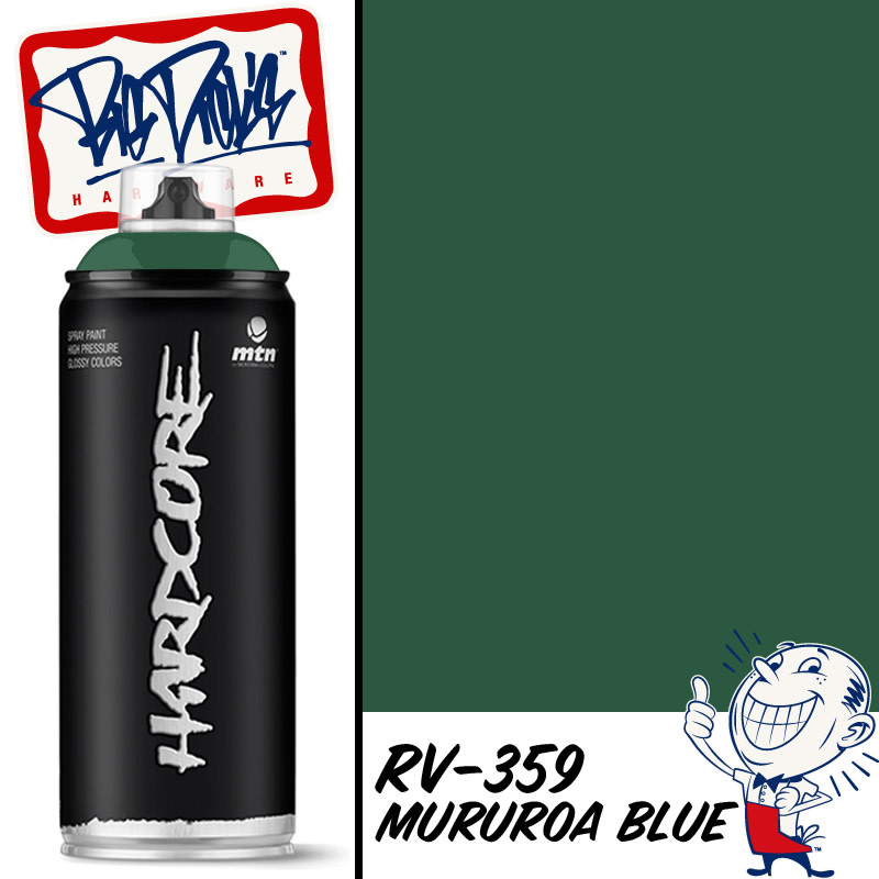 MTN Hardcore Spray Paint - Mururoa Blue RV-359