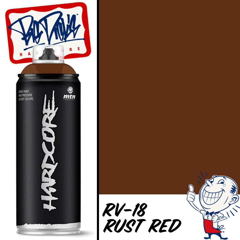MTN Hardcore Spray Paint - Rust Red RV-18