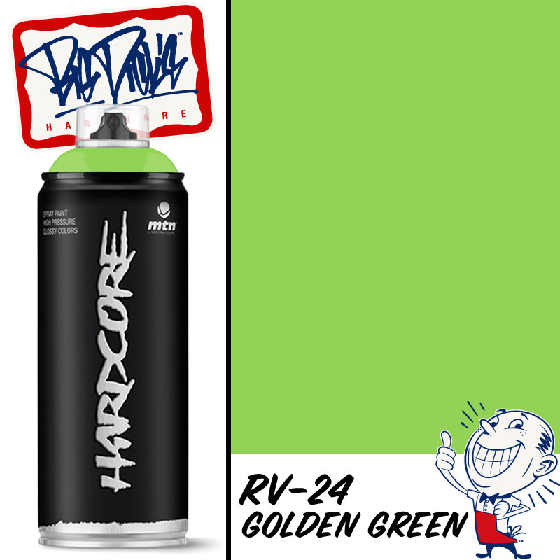 MTN Hardcore Spray Paint - Golden Green RV-24