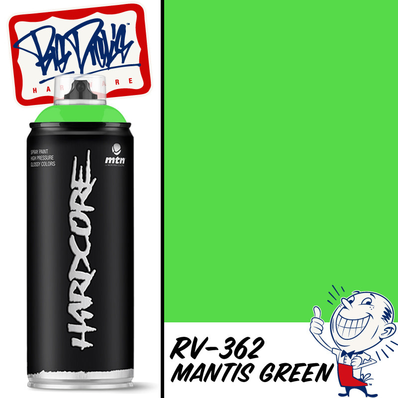 MTN Hardcore Spray Paint - Mantis Green RV-362