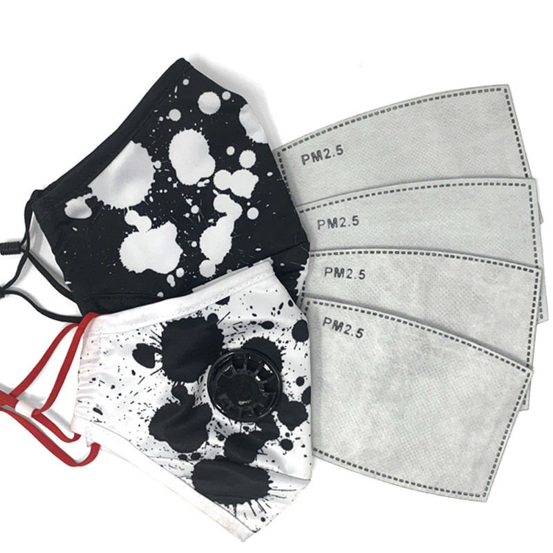 Slick Mask - Slick Splatter Set - Black/White (2 Masks / 4 Filters)