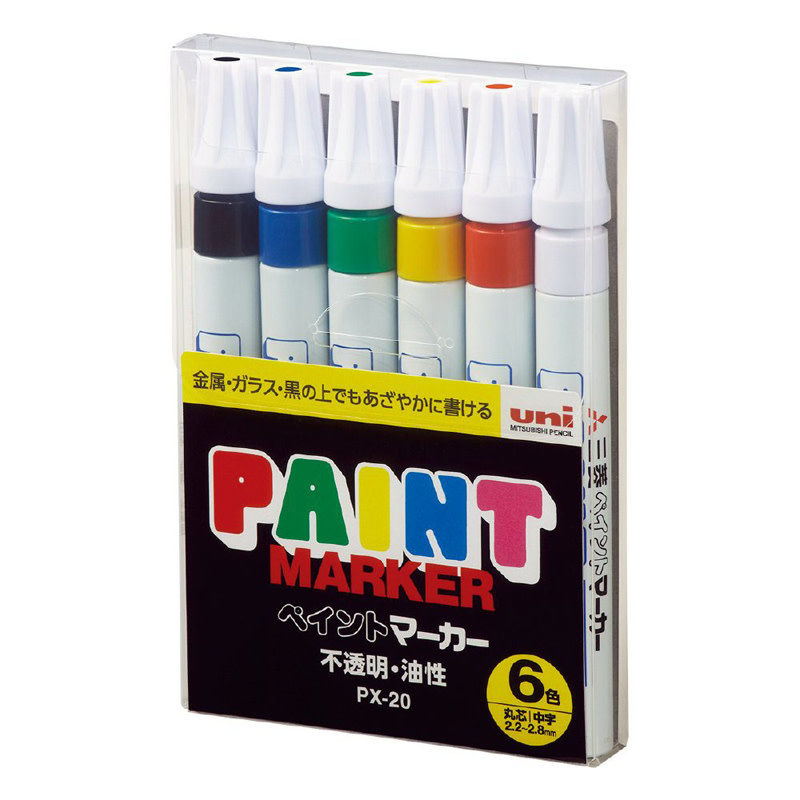 Uni Paint 6pc. Marker Set - PX20