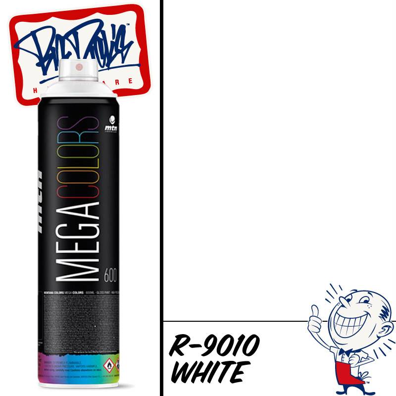 MTN Mega Spray Paint - White R-9010