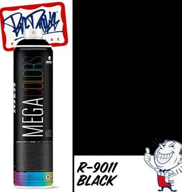 MTN Mega Spray Paint - Black R-9011