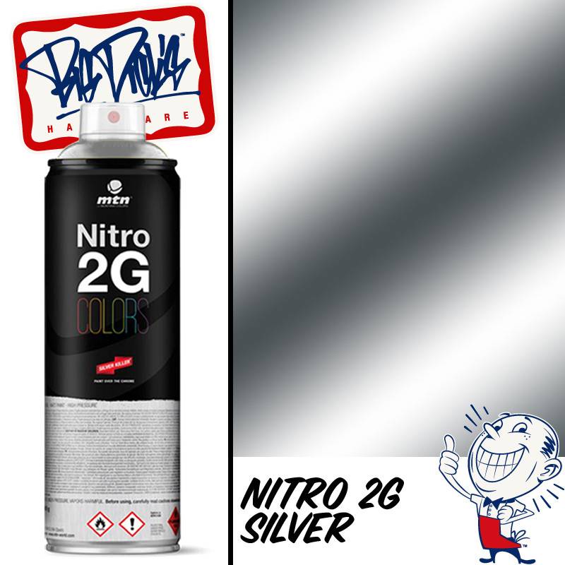 MTN Nitro 2G Spray Paint - Silver