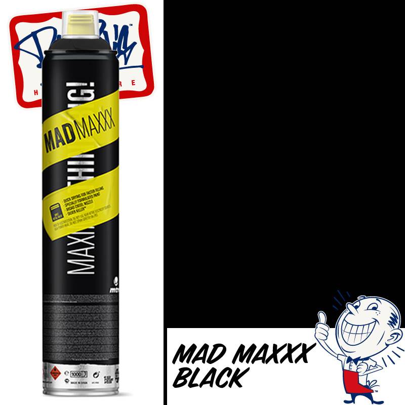 MTN Mad Maxxx Spray Paint - Black RV-9011