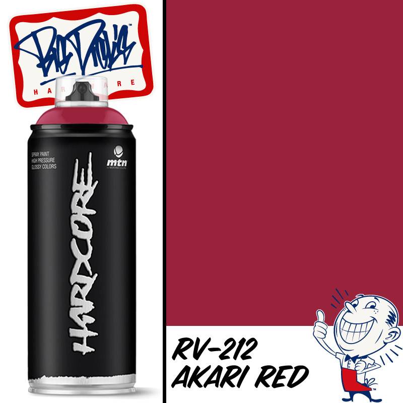 MTN Hardcore Spray Paint - Akari Red RV-212