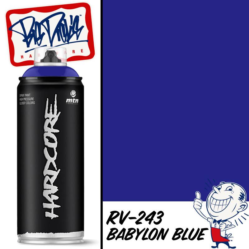 MTN Hardcore Spray Paint - Babylon Blue RV-243