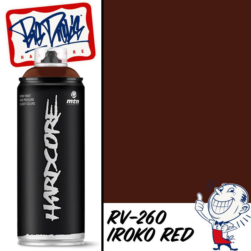 MTN Hardcore Spray Paint - Iroko Red RV-260