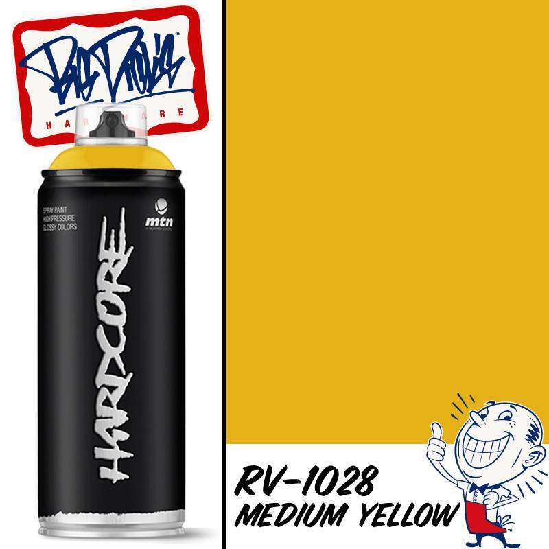 MTN Hardcore Spray Paint - Medium Yellow RV-1028