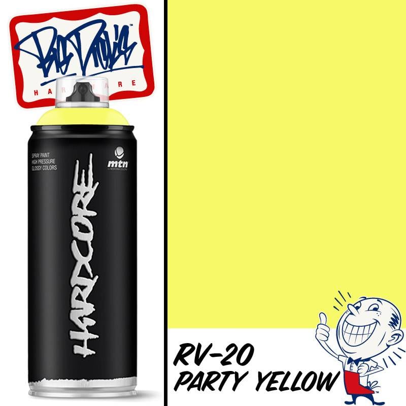 MTN Hardcore 2 Spray Paint - Party Yellow RV-20