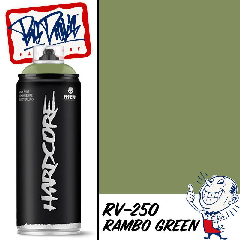 MTN Hardcore Spray Paint - Rambo Green RV-250