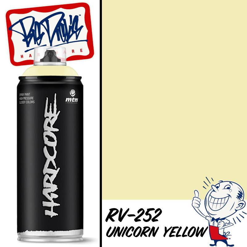 MTN Hardcore Spray Paint - Unicorn Yellow RV-252