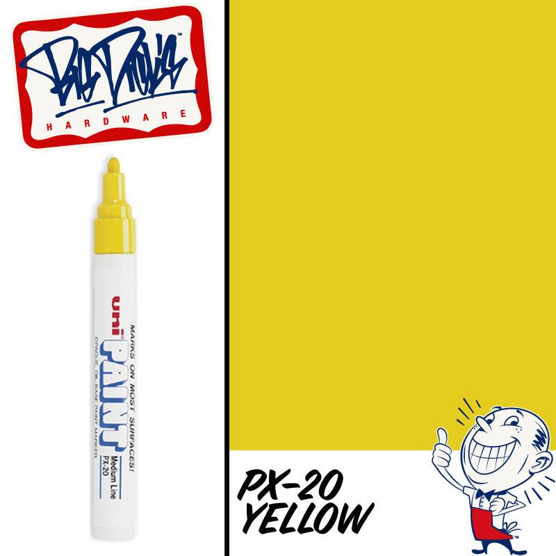 Woordenlijst Nieuwsgierigheid Schipbreuk Uni Paint Marker - PX20 - Yellow - Big Dick's Hardware