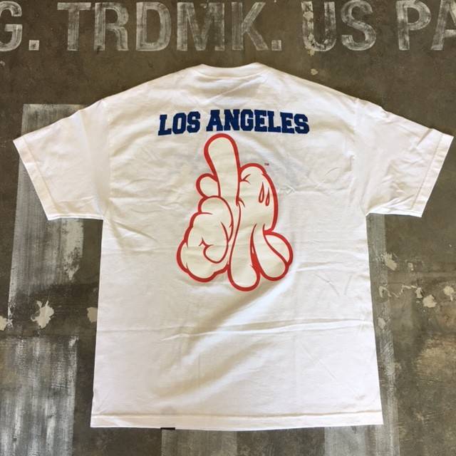 Dissizit Tee - LA Blue - White