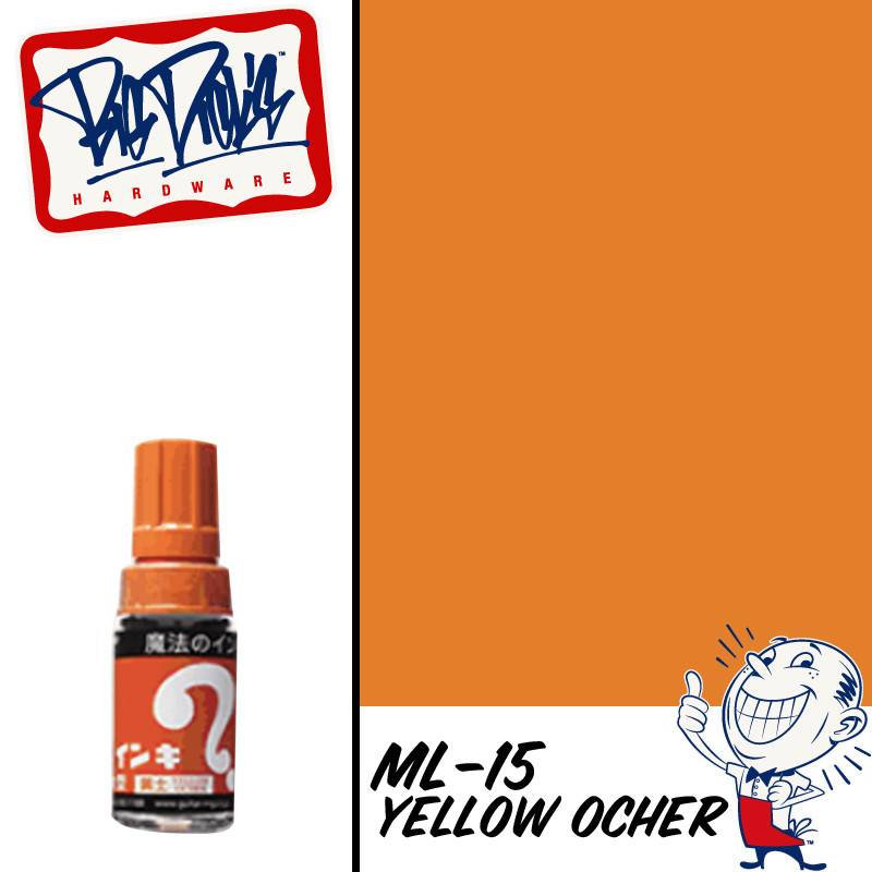 Magic Ink - Glass Bottle Marker - Yellow Ocher