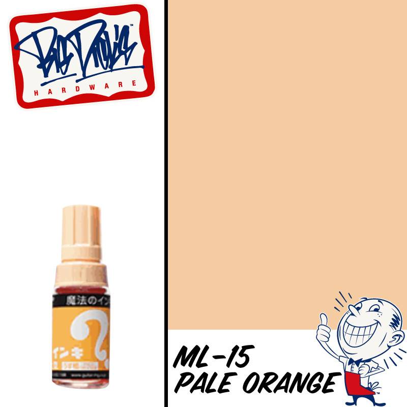 Magic Ink - Glass Bottle Marker - Pale Orange
