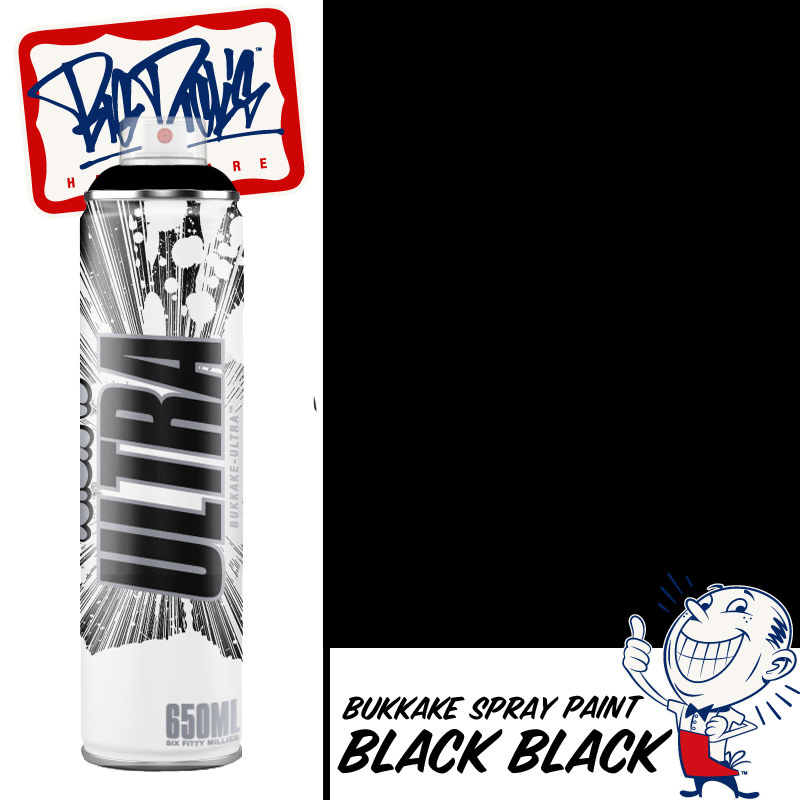 BDH Bukkake (ULTRA) Spray Paint - Black Black