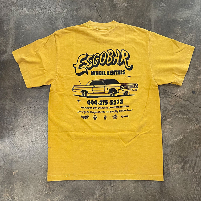 Benjie Escobar Tee - Wheel Rental - Mustard