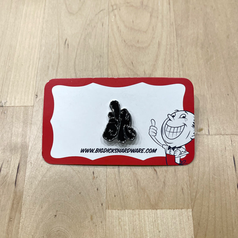 Dissizit Pin - LA Hands Black (Size 1")