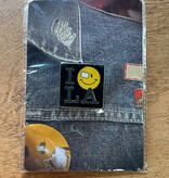 Dissizit Pin - I Love LA - Black (Size 1.5")