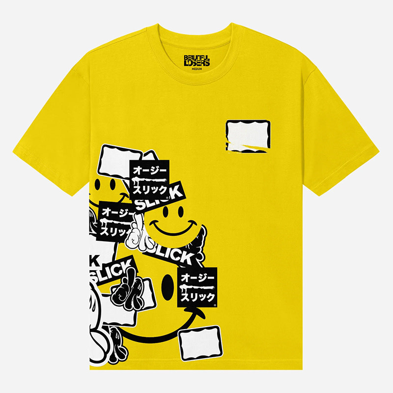 Beautiful Loser/OG Slick Tee - The LA Fill - Yellow