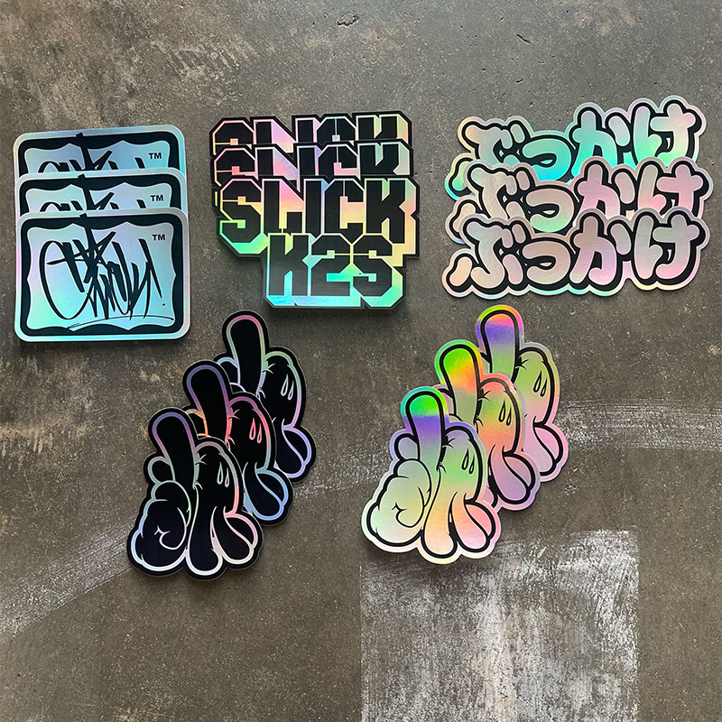 Eggshell Sticker Pack - Slick Hologram Stickers - 15pk