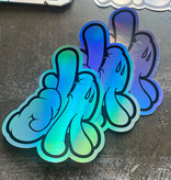Eggshell Sticker Pack - Slick Hologram Stickers - 15pk