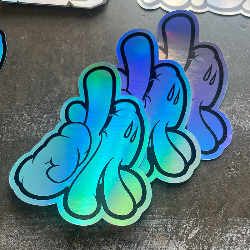 Eggshell Sticker Pack - Slick Hologram Stickers - 15pk