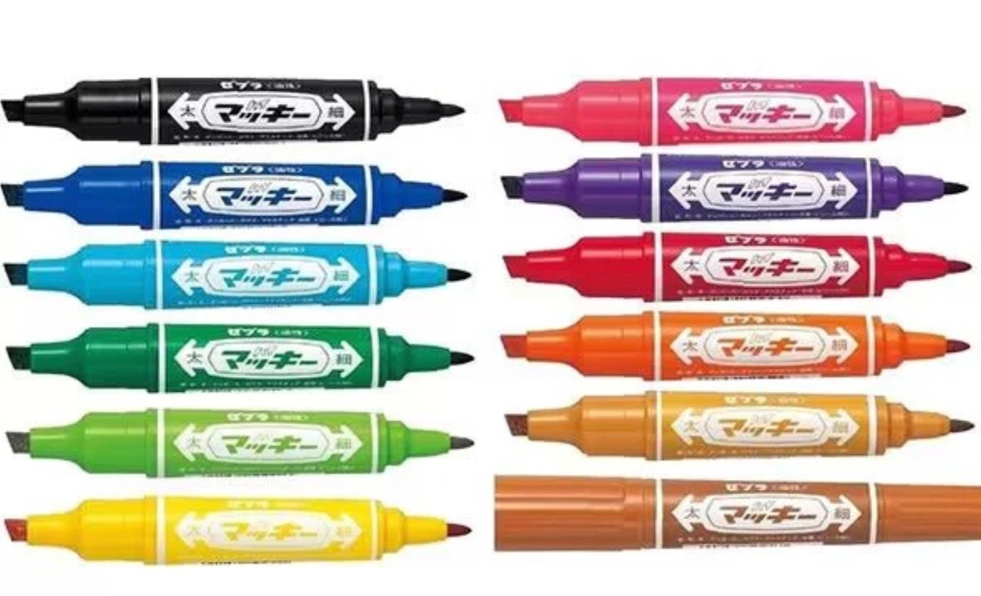 Zebra 8 color marker set