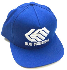 Bus Mobbers 3D Logo Snapback - True Blue/white