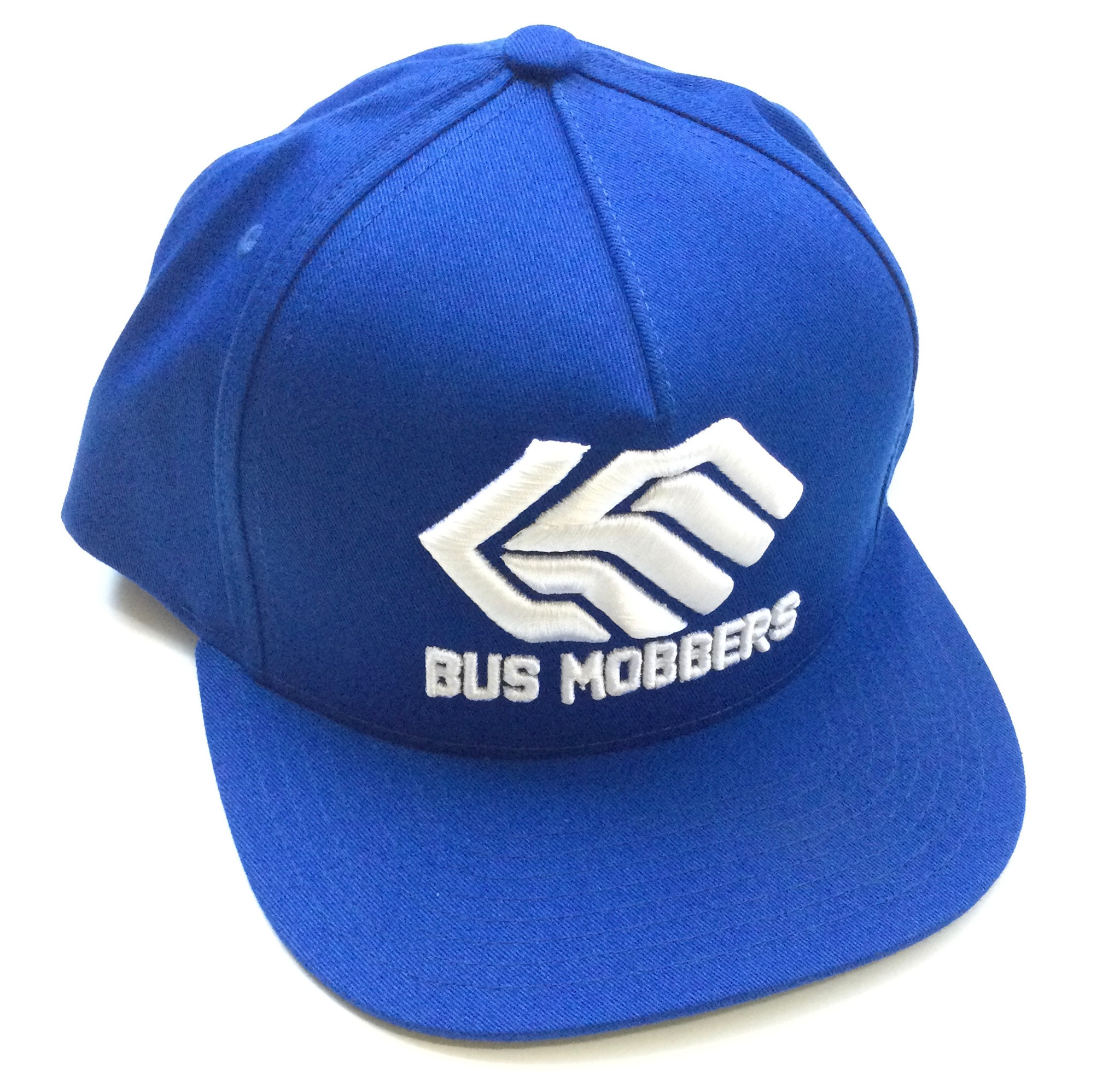 Bus Mobbers 3D Logo Snapback - True Blue/white