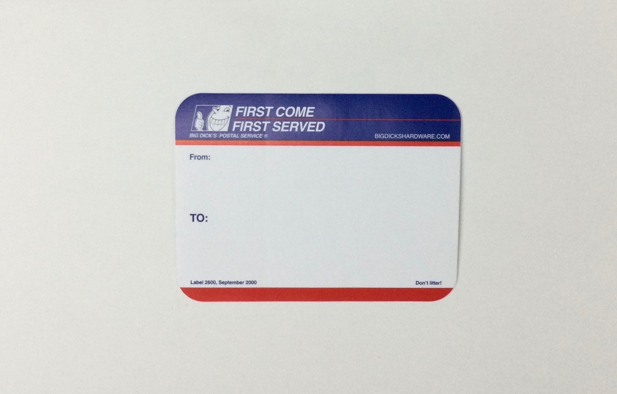 Eggshell Sticker Postal - Dick Slaps - 70pk