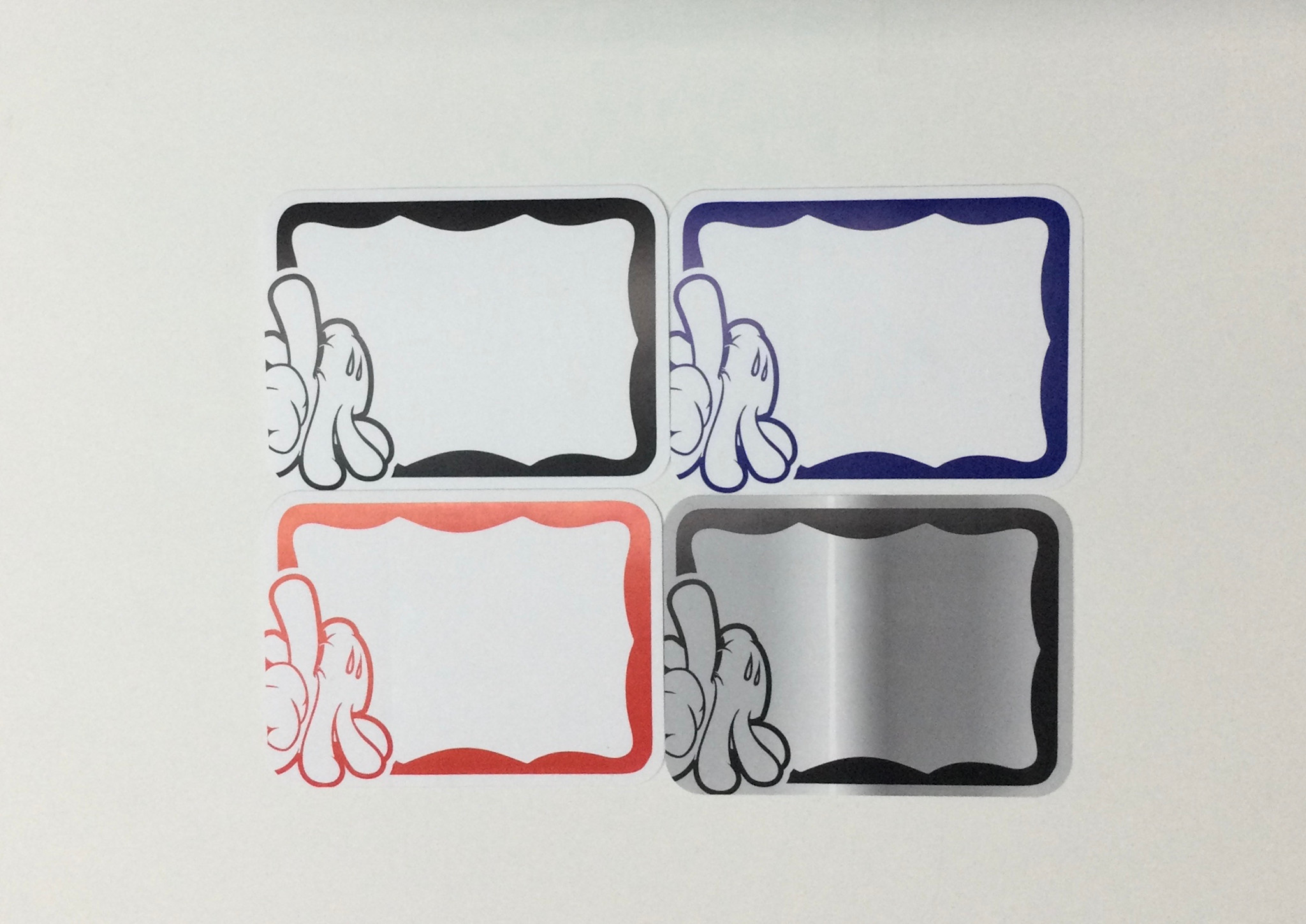 Eggshell Sticker LA Hands  - Dick Slaps - 70pk