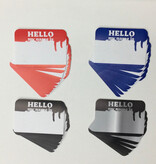 Eggshell Sticker Hello My Name Is  - Dick Slaps - 70pk