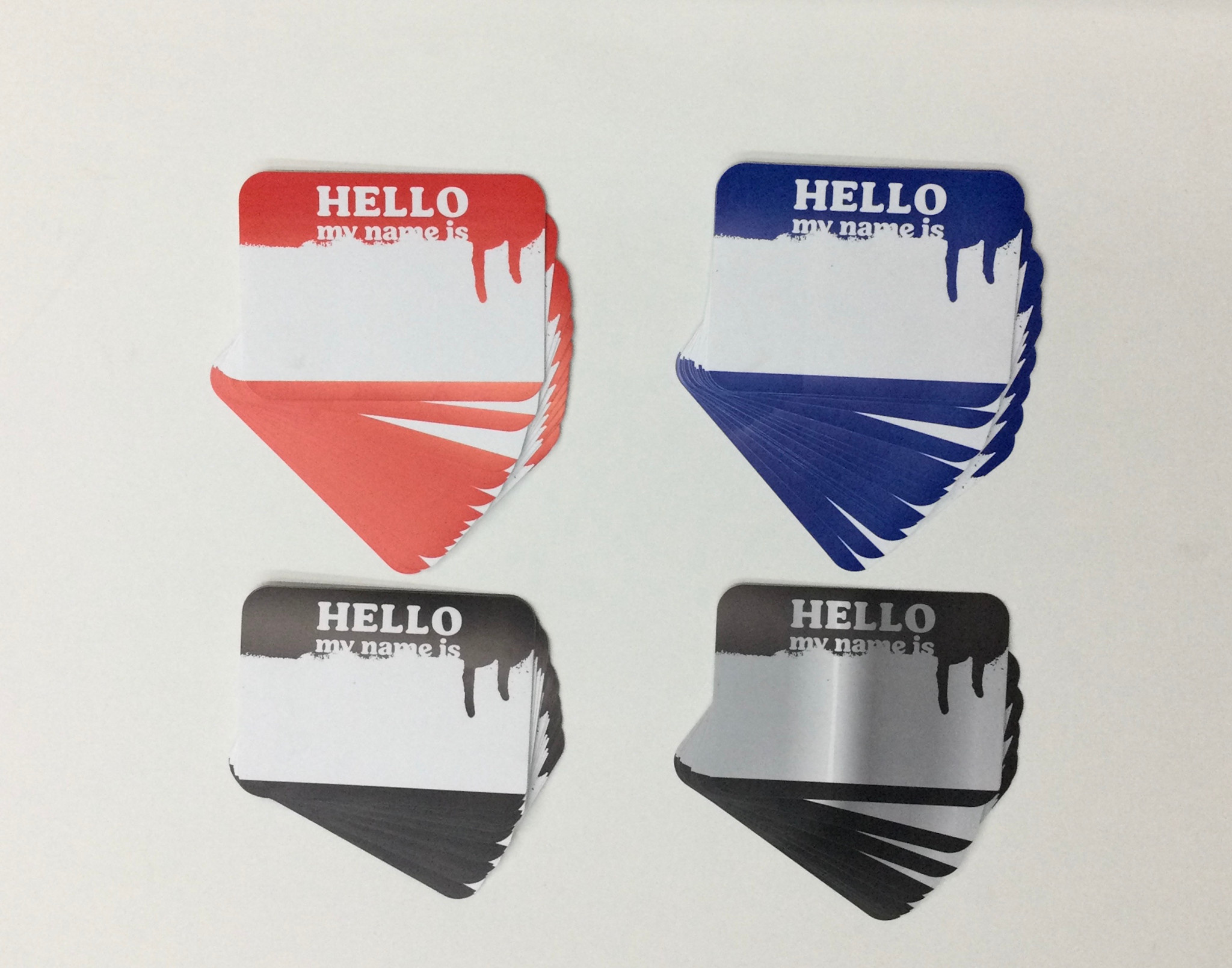 Eggshell Sticker Hello My Name Is  - Dick Slaps - 70pk
