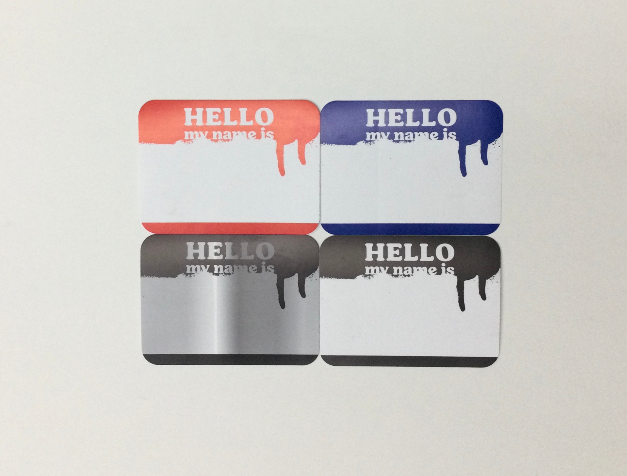 Eggshell Sticker Hello My Name Is  - Dick Slaps - 70pk