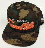 Graffiti The City Snapback - Los Angeles Graffiti - Camo/Orange