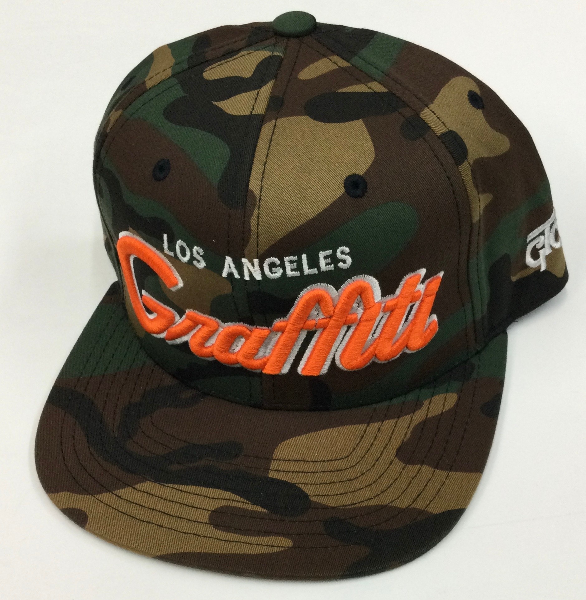 Graffiti The City Snapback - Los Angeles Graffiti - Camo/Orange