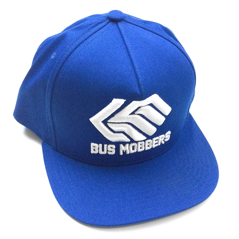 Bus Mobbers 3D Logo Snapback - True Blue/White