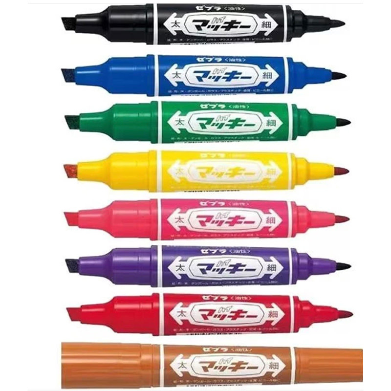 Zebra 8 color marker set