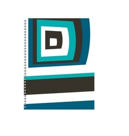 Personalized Paper Blue Brand Spiral Sketchbook