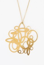 SALE Melissa Borrell Circles Gold Necklace