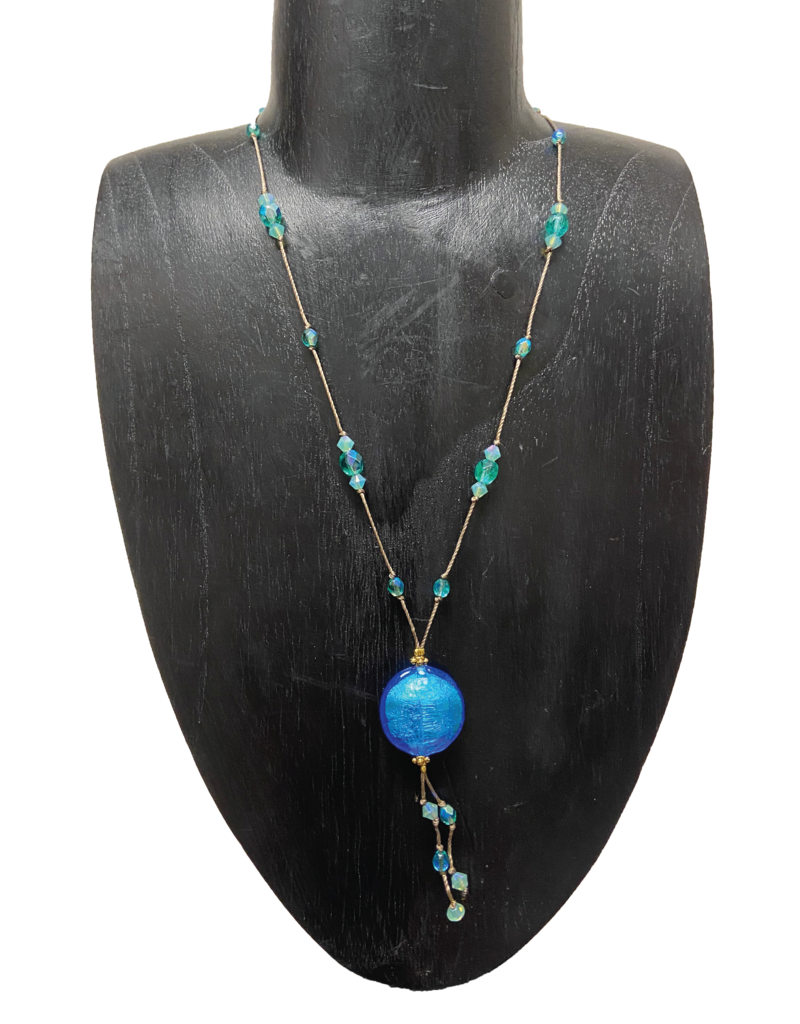Marlene VanBeek Jewelry Murano Pendant Necklace - Aqua