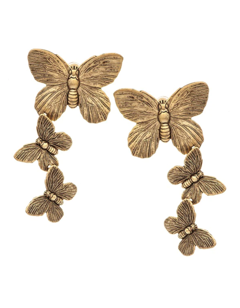 Butterfly Gold Earrings